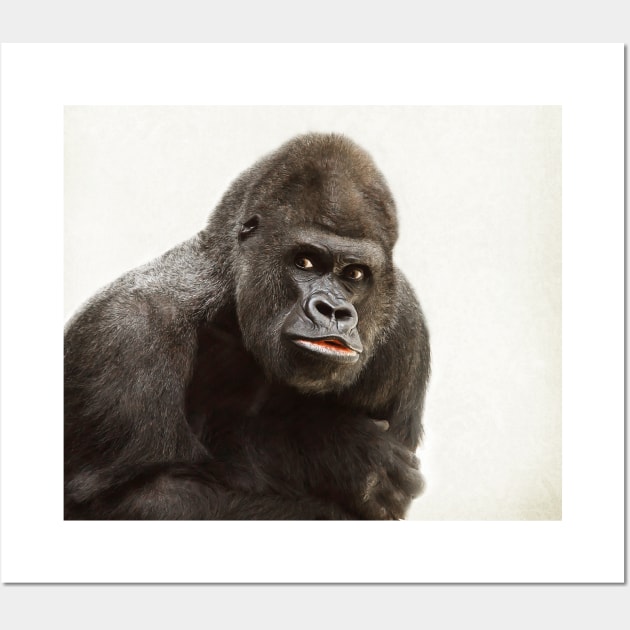 Gorilla Wall Art by kawaii_shop